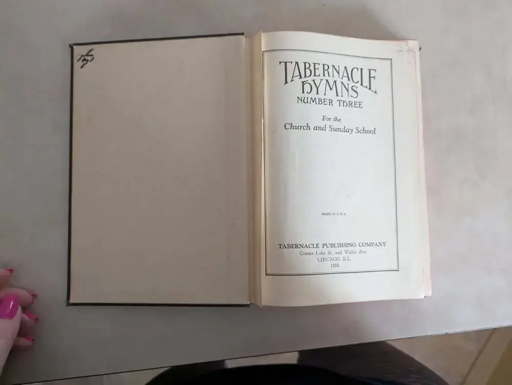 Tabernacle Hymns Number Three Tabernacle Publishing Company Hard Back Book 1952